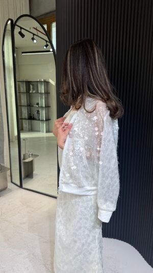 White sequins